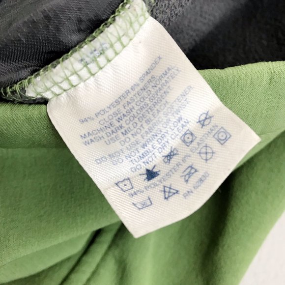 LAND'S END Soft Shell Jacket Small Fleece Lined Windbreaker Green - Picture 9 of 10